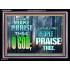 LET THE PEOPLE PRAISE THEE O GOD  Kitchen Wall Décor  GWAMEN9603  "33x25"