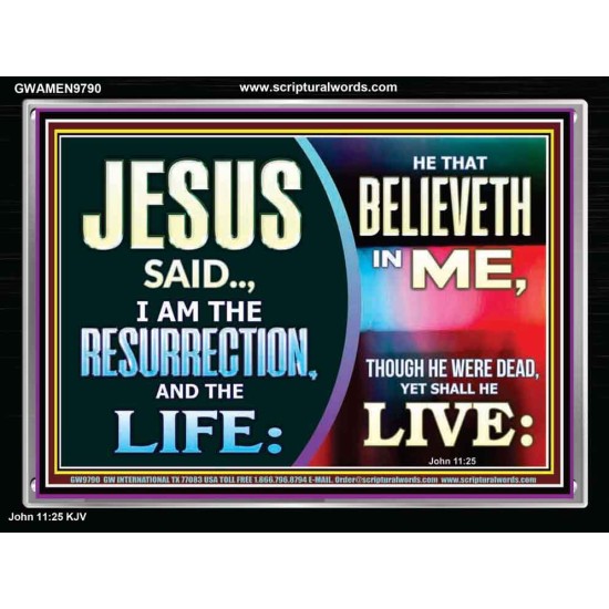 THE RESURRECTION AND THE LIFE  Contemporary Arts & Décor Picture  GWAMEN9790  