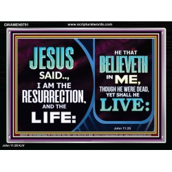 BELIEVE IN HIM AND THOU SHALL LIVE  Bathroom Wall Art Picture  GWAMEN9791  