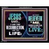 BELIEVE IN HIM AND THOU SHALL LIVE  Bathroom Wall Art Picture  GWAMEN9791  "33x25"