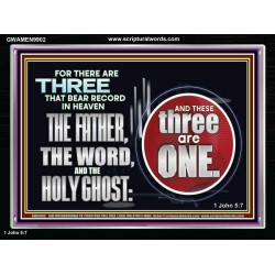 THE THREE THAT BEAR RECORD IN HEAVEN  Modern Wall Art  GWAMEN9902  "33x25"