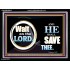 WAIT ON THE LORD AND HE SHALL SAVED THEE  Contemporary Christian Wall Art Acrylic Frame  GWAMEN9920  "33x25"