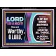 LORD GOD ALMIGHTY HOSANNA IN THE HIGHEST  Contemporary Christian Wall Art Acrylic Frame  GWAMEN9925  