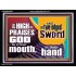 A TWO EDGED SWORD  Contemporary Christian Wall Art Acrylic Frame  GWAMEN9965  "33x25"