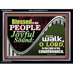 DO YOU KNOW THE JOYFUL SOUND  Sciptural Décor  GWAMEN9983  "33x25"