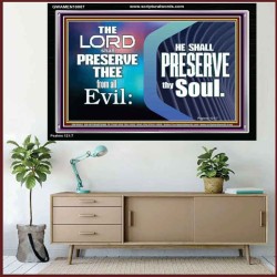 THY SOUL IS PRESERVED FROM ALL EVIL  Wall Décor  GWAMEN10087  "33x25"