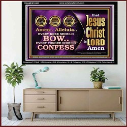 JESUS CHRIST IS LORD EVERY KNEE SHOULD BOW  Custom Wall Scripture Art  GWAMEN10300  "33x25"