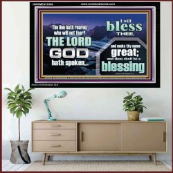 I BLESS THEE AND THOU SHALT BE A BLESSING  Custom Wall Scripture Art  GWAMEN10306  "33x25"