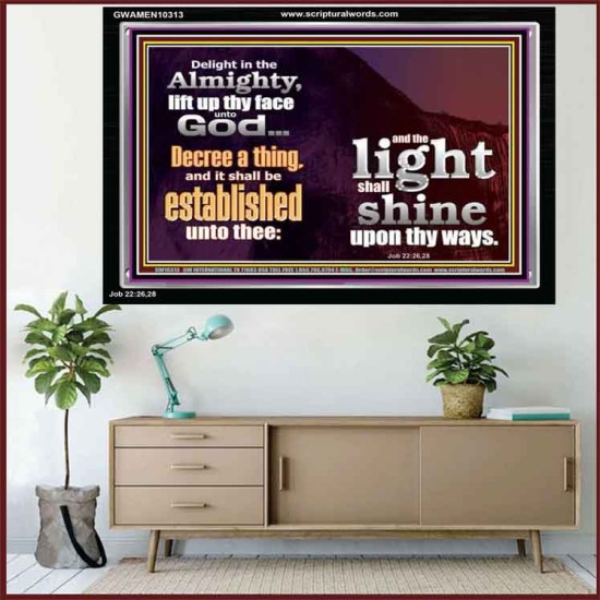 LIFT UP THY FACE UNTO GOD  Custom Modern Wall Art  GWAMEN10313  