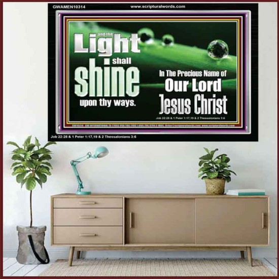 THE LIGHT SHINE UPON THEE  Custom Wall Décor  GWAMEN10314  