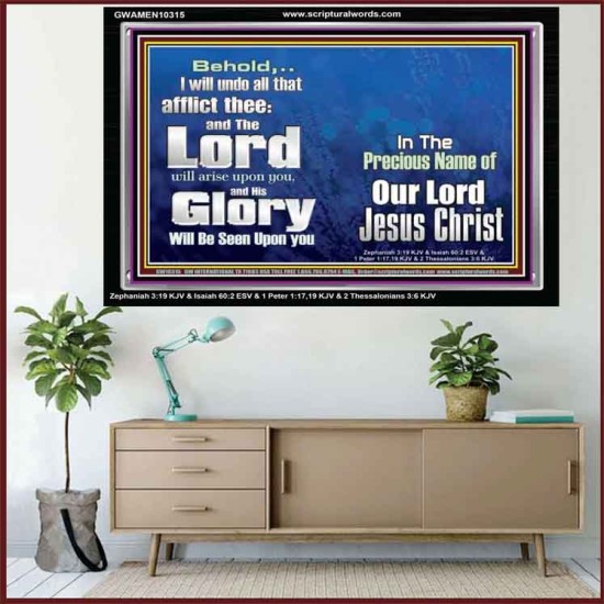 HIS GLORY SHALL BE SEEN UPON YOU  Custom Art and Wall Décor  GWAMEN10315  