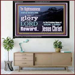 THE GLORY OF THE LORD WILL BE UPON YOU  Custom Inspiration Scriptural Art Acrylic Frame  GWAMEN10320  "33x25"