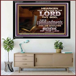 KEEP THE LORD COMMANDMENTS AND STATUTES  Ultimate Inspirational Wall Art Acrylic Frame  GWAMEN10371  "33x25"