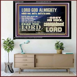 REBEL NOT AGAINST THE COMMANDMENTS OF THE LORD  Ultimate Inspirational Wall Art Picture  GWAMEN10380  "33x25"