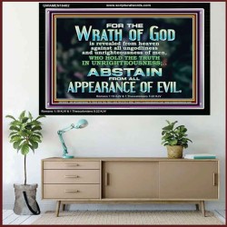 UNGODLINESS AND UNRIGHTEOUSNESS OUTLAW IN ETERNITY  Righteous Living Christian Acrylic Frame  GWAMEN10402  "33x25"