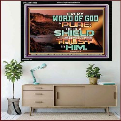 EVERY WORD OF GOD IS PURE TRUST HIM  Unique Scriptural Acrylic Frame  GWAMEN10408  
