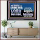 THE WORDS OF LIVING GOD GIVETH LIGHT  Unique Power Bible Acrylic Frame  GWAMEN10409  