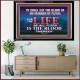 LIFE OF FLESH IS THE BLOOD EAT NO MANNER OF FLESH WITH BLOOD  Church Acrylic Frame  GWAMEN10422  