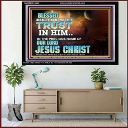 THE PRECIOUS NAME OF OUR LORD JESUS CHRIST  Bible Verse Art Prints  GWAMEN10432  "33x25"