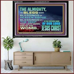 DO YOU WANT BLESSINGS OF THE DEEP  Christian Quote Acrylic Frame  GWAMEN10463  "33x25"