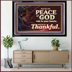 LET THE PEACE OF GOD RULE IN YOUR HEART  Scripture Art  GWAMEN10467  