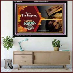 THE LORD IS GOOD HIS MERCY ENDURETH FOR EVER  Contemporary Christian Wall Art  GWAMEN10471  "33x25"