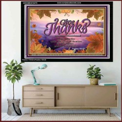 GIVE THANKS TO THE GOD OF HEAVEN JEHOVAH  Christian Artwork  GWAMEN10475  