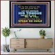 KEEP YOUR TONGUES FROM ALL EVIL  Bible Scriptures on Love Acrylic Frame  GWAMEN10497  