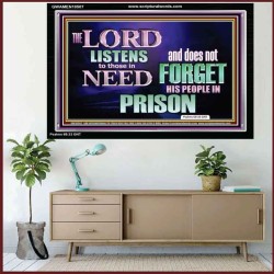 THE LORD NEVER FORGET HIS CHILDREN  Christian Artwork Acrylic Frame  GWAMEN10507  "33x25"