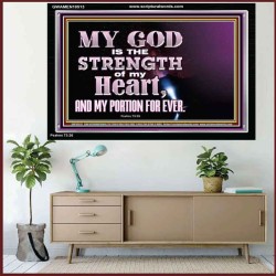 JEHOVAH THE STRENGTH OF MY HEART  Bible Verses Wall Art & Decor   GWAMEN10513  