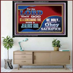 TO OBEY IS BETTER THAN SACRIFICE  Scripture Art Prints Acrylic Frame  GWAMEN10538  "33x25"