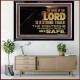 THE NAME OF THE LORD IS A STRONG TOWER  Contemporary Christian Wall Art  GWAMEN10542  