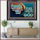 FAITH COMES BY HEARING THE WORD OF CHRIST  Christian Quote Acrylic Frame  GWAMEN10558  