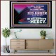 THE LORD DELIGHTETH IN MERCY  Contemporary Christian Wall Art Acrylic Frame  GWAMEN10564  