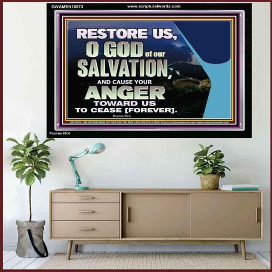 GOD OF OUR SALVATION  Scripture Wall Art  GWAMEN10573  