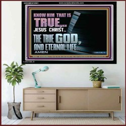 JESUS CHRIST THE TRUE GOD AND ETERNAL LIFE  Christian Wall Art  GWAMEN10581  