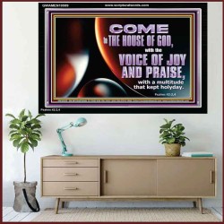 THE VOICE OF JOY AND PRAISE  Wall Décor  GWAMEN10589  "33x25"