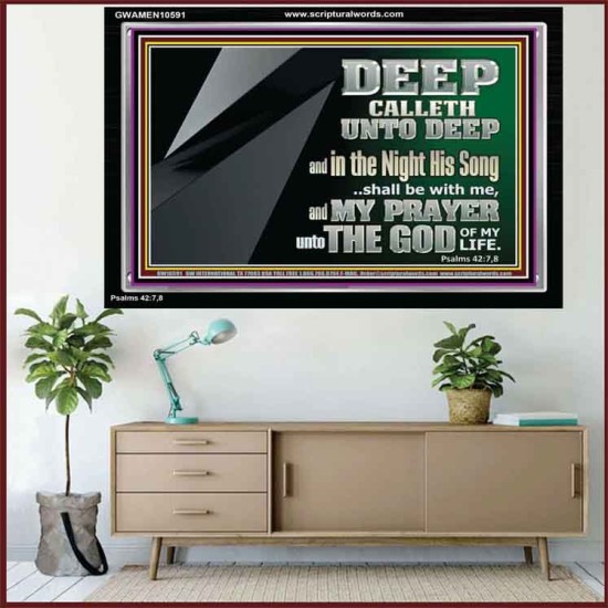 DEEP CALLETH UNTO DEEP  Modern Wall Art  GWAMEN10591  