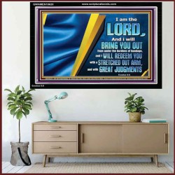 I WILL REDEEM YOU WITH A STRETCHED OUT ARM  New Wall Décor  GWAMEN10620  "33x25"