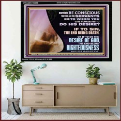 GIVE YOURSELF TO DO THE DESIRES OF GOD  Inspirational Bible Verses Acrylic Frame  GWAMEN10628B  "33x25"