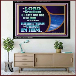 BLESSED IS THE MAN THAT TRUSTETH IN THE LORD  Scripture Wall Art  GWAMEN10641  "33x25"