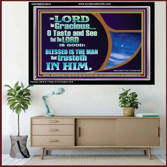 BLESSED IS THE MAN THAT TRUSTETH IN THE LORD  Scripture Wall Art  GWAMEN10641  