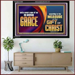 A GIVEN GRACE ACCORDING TO THE MEASURE OF THE GIFT OF CHRIST  Children Room Wall Acrylic Frame  GWAMEN10669  "33x25"