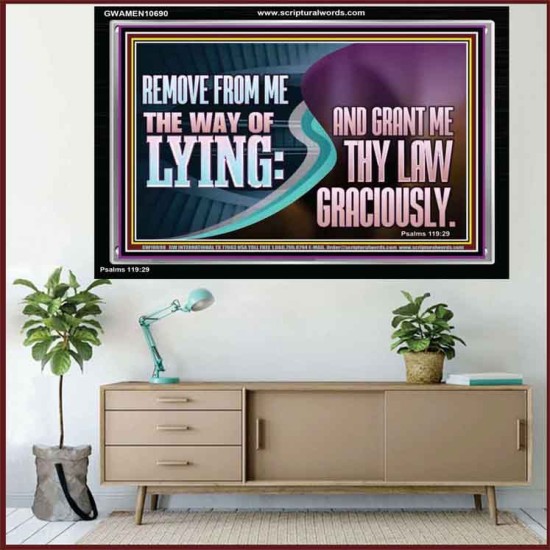 GRANT ME THY LAW GRACIOUSLY  Unique Scriptural Acrylic Frame  GWAMEN10690  