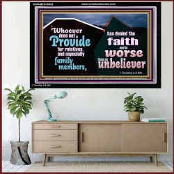 DO NOT FORSAKE YOUR RELATIVES ESPECIALLY FAMILY MEMBERS  Ultimate Power Acrylic Frame  GWAMEN10692  