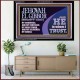 JEHOVAH EL GIBBOR MIGHTY GOD OUR GOODNESS FORTRESS HIGH TOWER DELIVERER AND SHIELD  Encouraging Bible Verse Acrylic Frame  GWAMEN10751  