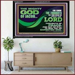 FOR I KNOW THE THOUGHTS THAT I THINK TOWARD YOU  Christian Wall Art Wall Art  GWAMEN10781  "33x25"