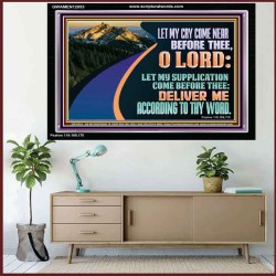 LET MY SUPPLICATION COME BEFORE THEE O LORD  Scripture Art Portrait  GWAMEN12053  "33x25"