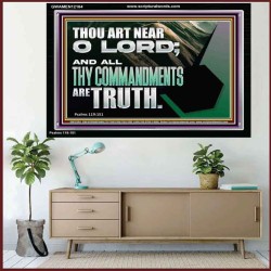 ALL THY COMMANDMENTS ARE TRUTH O LORD  Inspirational Bible Verse Acrylic Frame  GWAMEN12164  