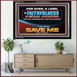 O LORD THOU HAST ESTABLISHED THE EARTH AND IT ABIDETH  Large Scriptural Wall Art  GWAMEN12178  "33x25"